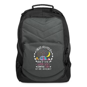 Sexy Cam G Kinda Girl Glam G Glamper Rv Camper Lad - Computer Backpack - charcoal - Front