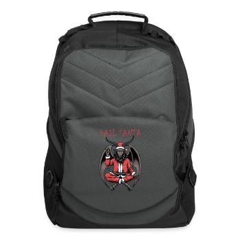 Christmas Hail Santa Satanism Goat Baphomet Satan - Computer Backpack - charcoal - Front