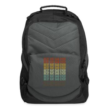 Best Rat Dad Ever Rat Pet Owner Rat Dad - Computer Backpack - charcoal - Front