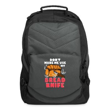 Bread Baking Bread Maker - Computer Backpack - charcoal - Front
