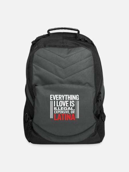 Illegal Expensive Or Latina Bold Design - Computer Backpack - charcoal
