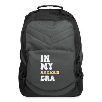 In My Anxious Era Funny Overthink - Computer Backpack - charcoal - Front