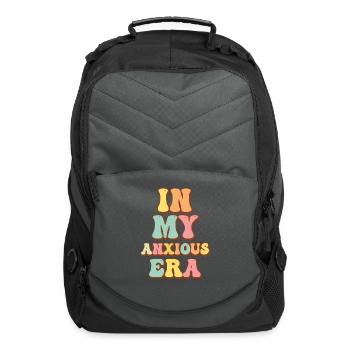 In My Anxious Era Funny Overthink - Computer Backpack - charcoal - Front