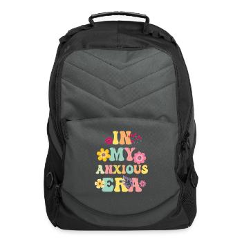 In My Anxious Era Funny Overthink - Computer Backpack - charcoal - Front