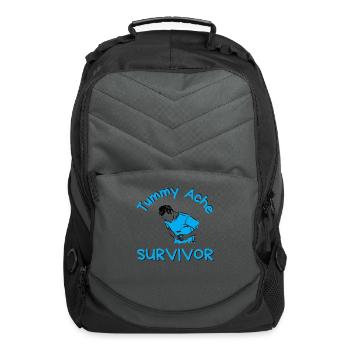 Tummy Ache Survivor - Computer Backpack - charcoal - Front