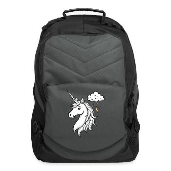 Brainstorm Unicorn - Computer Backpack - charcoal - Front