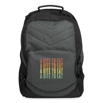 a bite to eat - Computer Backpack - charcoal - Front