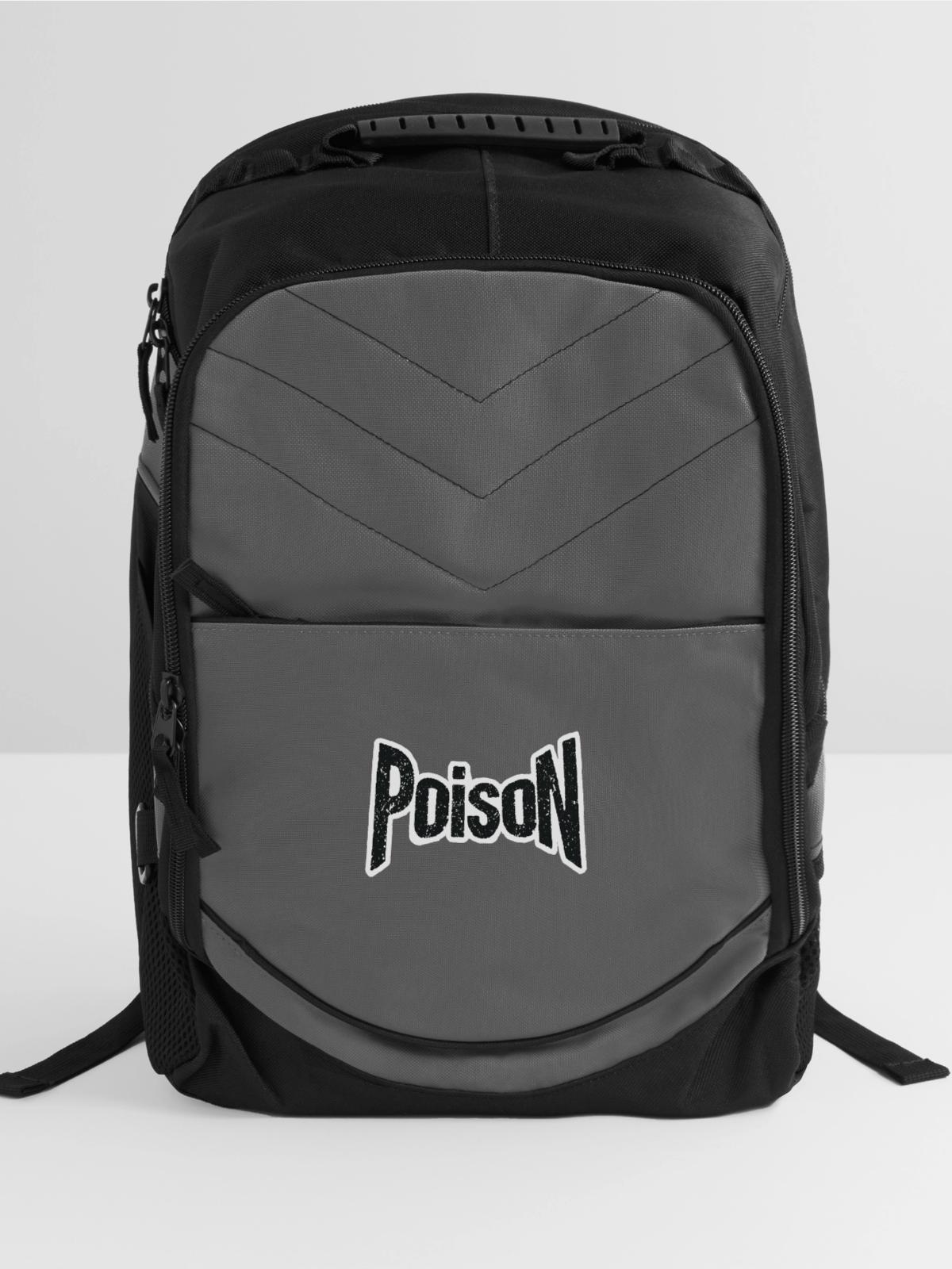 poison title Only - Computer Backpack - charcoal - Front