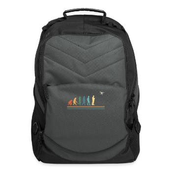 Drone Flying Evolution, Drones - Computer Backpack - charcoal - Front