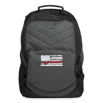 Drone Flying , Drones, US FLAG Drone - Computer Backpack - charcoal - Front