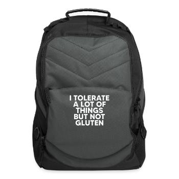 Gluten Allergy, gluten free - Computer Backpack - charcoal - Front
