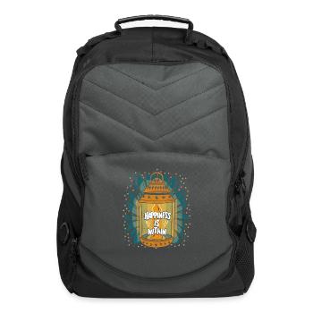 Happiness is Within Lantern - Computer Backpack - charcoal - Front