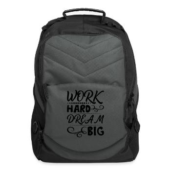Work Hard Dream Big - Computer Backpack - charcoal - Front