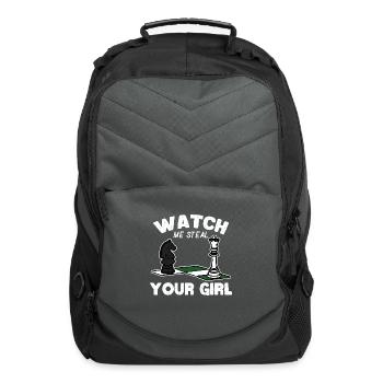Funny Checker Steal Your Girl - Computer Backpack - charcoal - Front