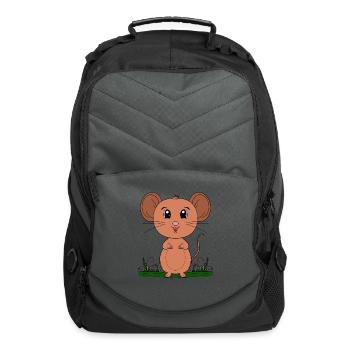Cute mouse in the wild - Computer Backpack - charcoal - Front