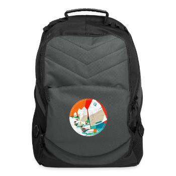 Optimist Sailing - Computer Backpack - charcoal - Front