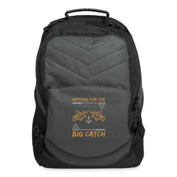 Waiting for the Big Catch - Computer Backpack - charcoal - Front