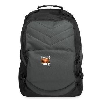 Basketball Nanny Grandma Basketball Player Nanny - Computer Backpack - charcoal - Front