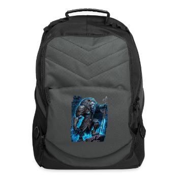 Lion 3D Graphic Design, illustrations - Computer Backpack - charcoal - Front