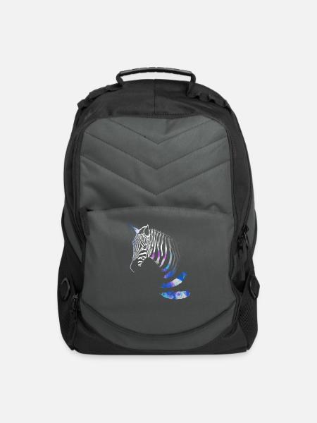 Zebra - Computer Backpack - charcoal