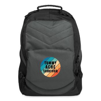 Tummy Ache Survivor Vintage Sunset - Computer Backpack - charcoal - Front