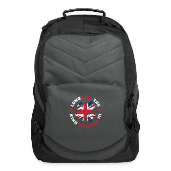 King Charles 3rd British Flag Coronation - Computer Backpack - charcoal - Front