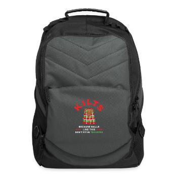 Scottish Kilt Checkered Fashion - Computer Backpack - charcoal - Front
