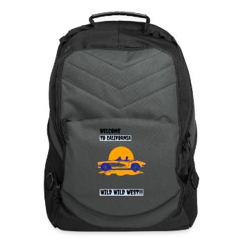 Welcome To California Wild Wild West - Computer Backpack - charcoal - Front