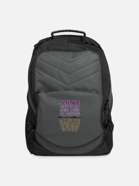 Science vs Religion #2 - Computer Backpack - charcoal