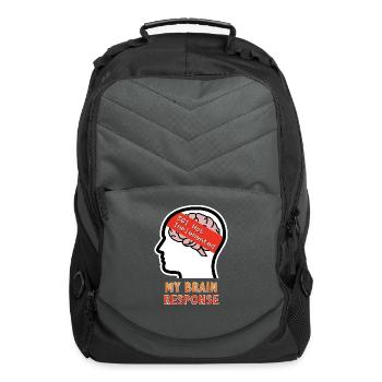 My Brain Response: 501 Not Implemented - Computer Backpack - charcoal - Front