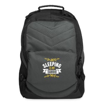 Sleeping is my cardio - Computer Backpack - charcoal - Front