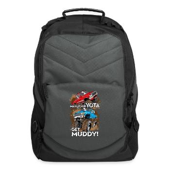 Toyota Trucks Get Muddy - Computer Backpack - charcoal - Front
