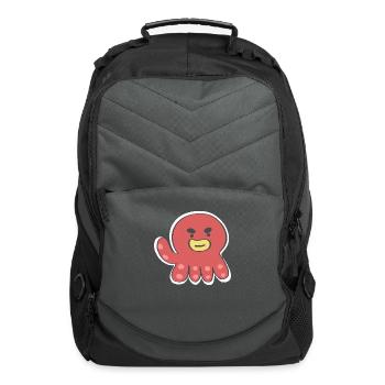 Red squid - Computer Backpack - charcoal - Front