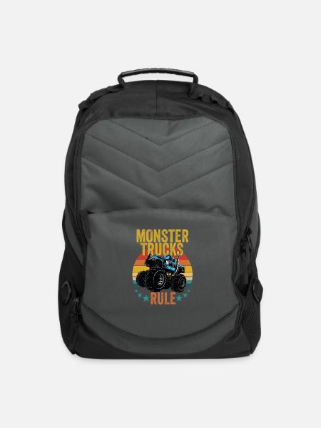 Monster Trucks - Monster Trucks Rule - Computer Backpack - charcoal