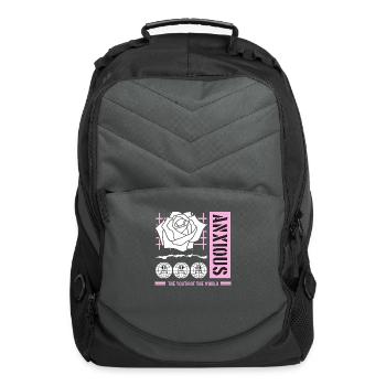 Anxious - Computer Backpack - charcoal - Front