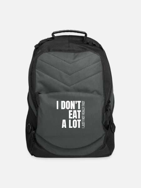 I Just Fast Really Fast Fasting - Computer Backpack - charcoal
