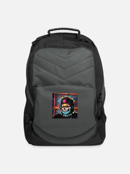 Comic face - Computer Backpack - charcoal