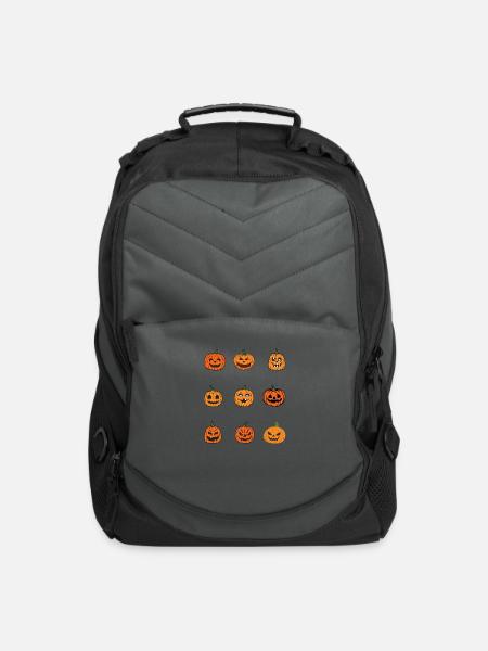 Halloween Pumpkin - Computer Backpack - charcoal