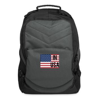 In USA flag - Computer Backpack - charcoal - Front