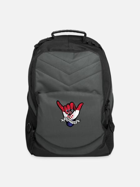 Croatia Shaka - Computer Backpack - charcoal