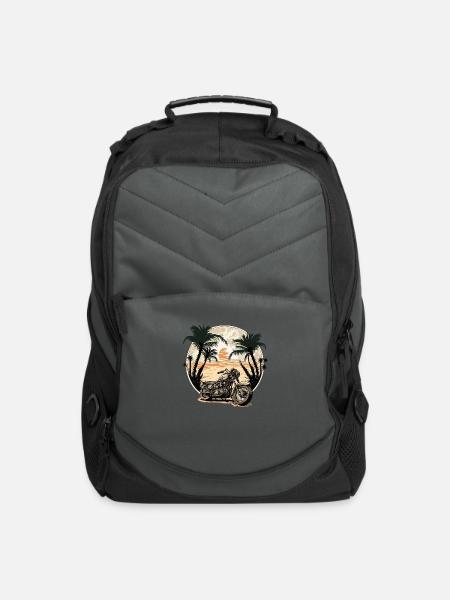 Classic American Bike - Computer Backpack - charcoal