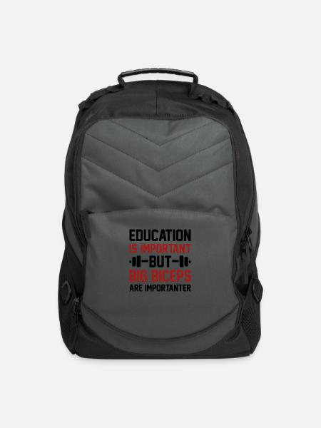 Big Biceps Importanter - Computer Backpack - charcoal