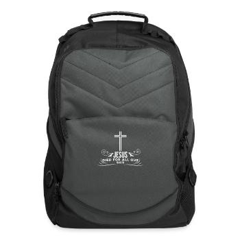 Christian Quote - Computer Backpack - charcoal - Front