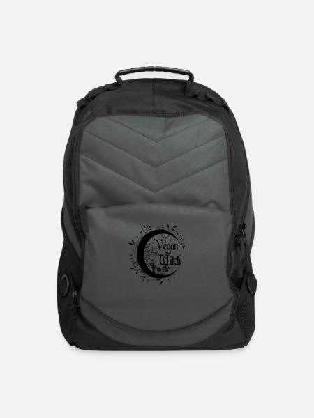 Vegan Witch - Computer Backpack - charcoal