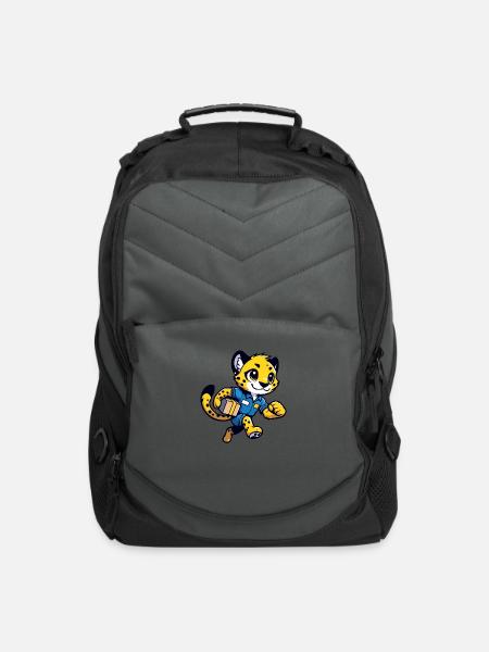 Speedy Delivery: Cheetah Courier - Computer Backpack - charcoal