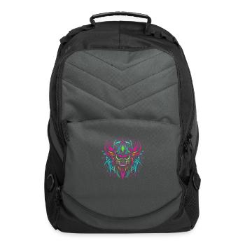 Tribal Skull - Computer Backpack - charcoal - Front