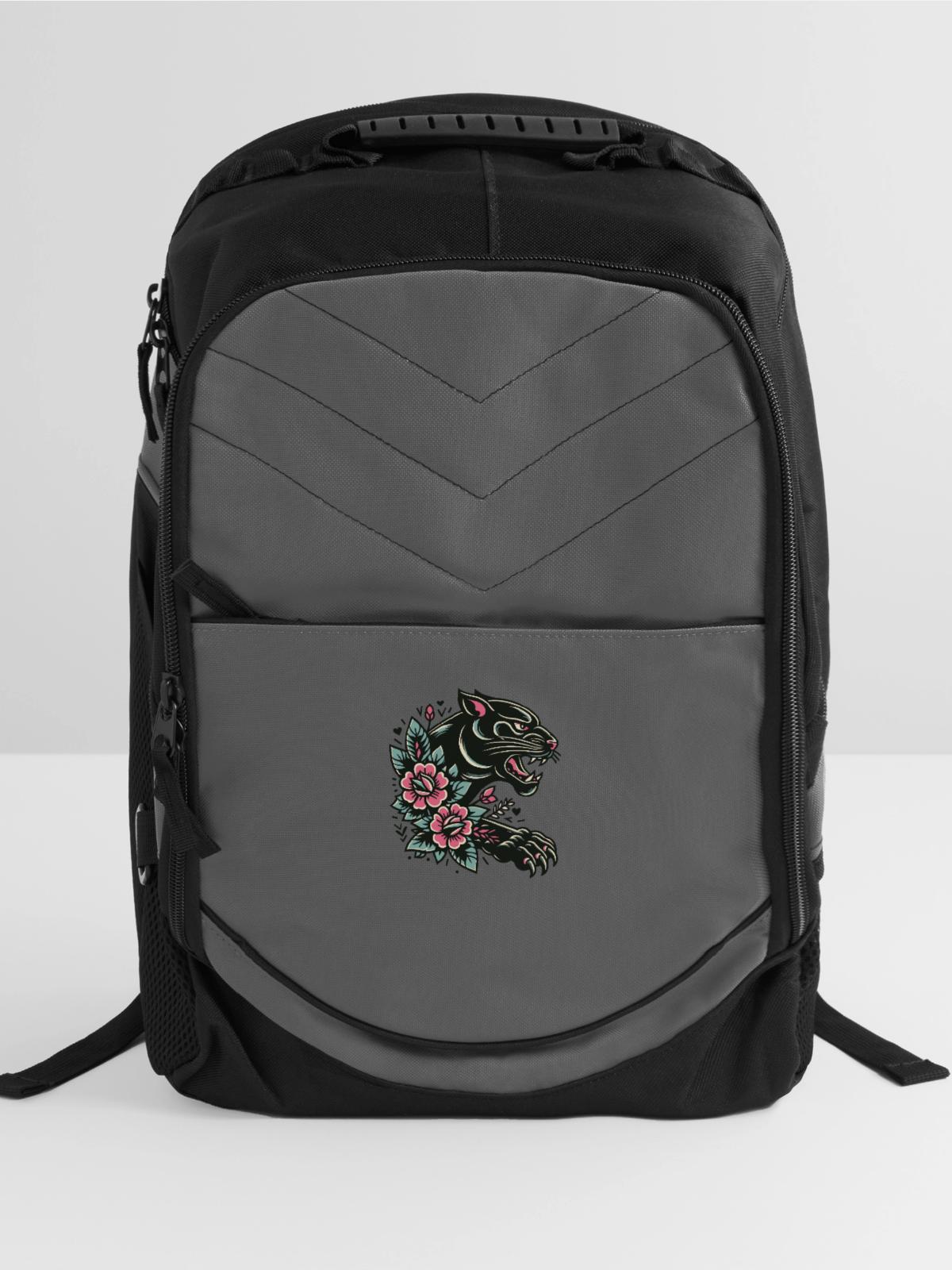 Black Panther Flash Tattoo - Computer Backpack - charcoal - Front