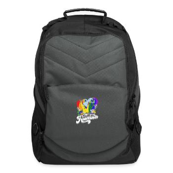 We are all human - inclusive - Computer Backpack - charcoal - Front