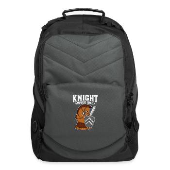 Chess: Because checkers is too easy - Chess - Computer Backpack - charcoal - Front