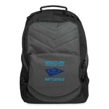 Wrestling is my battlefield - Wrestling - Computer Backpack - charcoal - Front